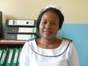 Annie, a nurse at the Balaka district hospital