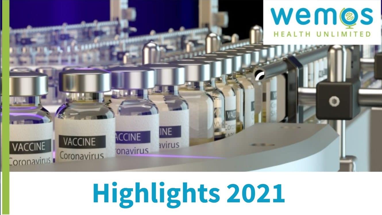 De cover van het document met Wemos' highlights 2021