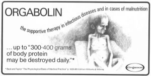 Advertarial of Organon, Orgabolin in 1981 - Advertentie van Organon, Orgabolin uit 1981
