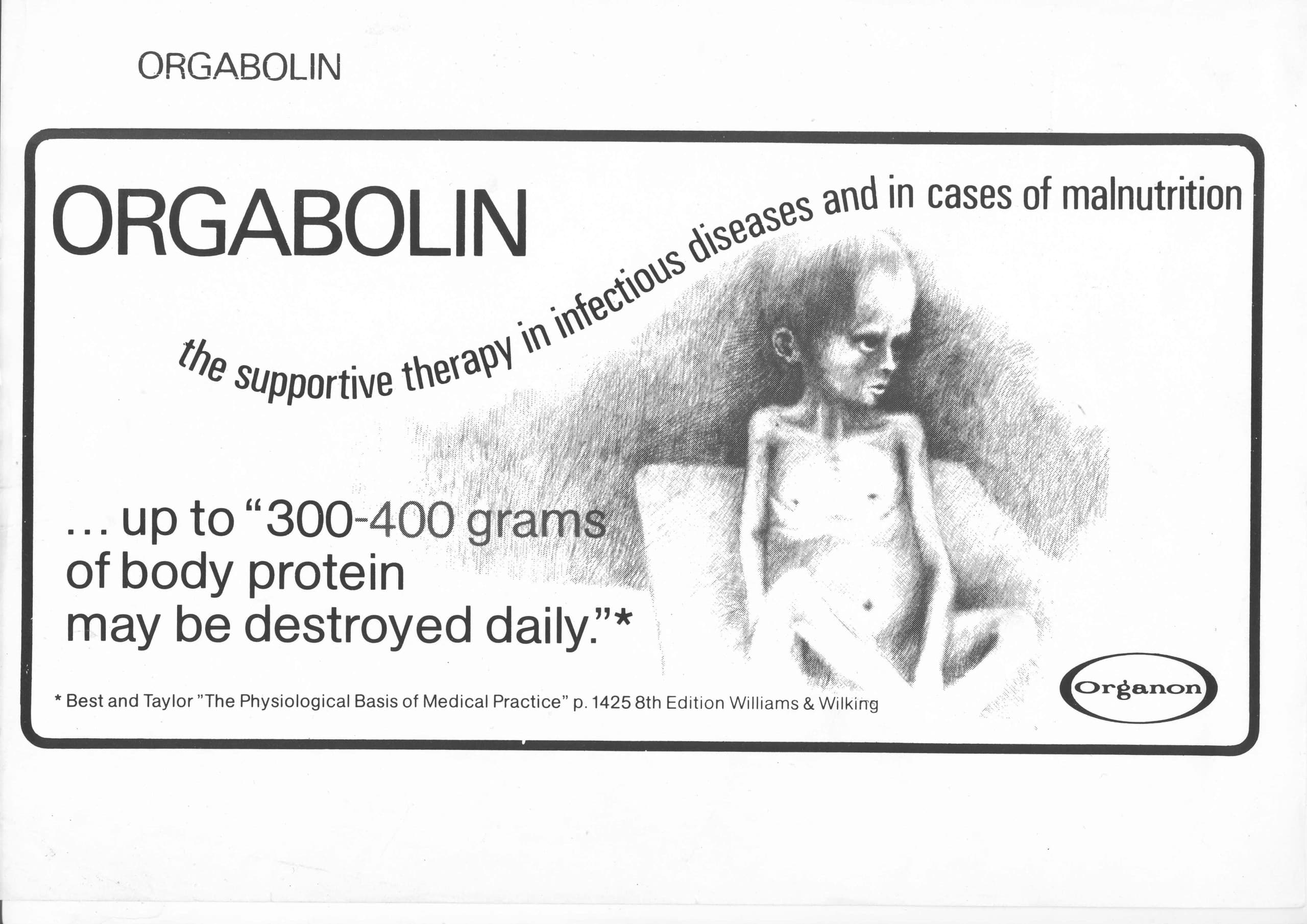 Advertarial of Organon, Orgabolin in 1981 - Advertentie van Organon, Orgabolin uit 1981