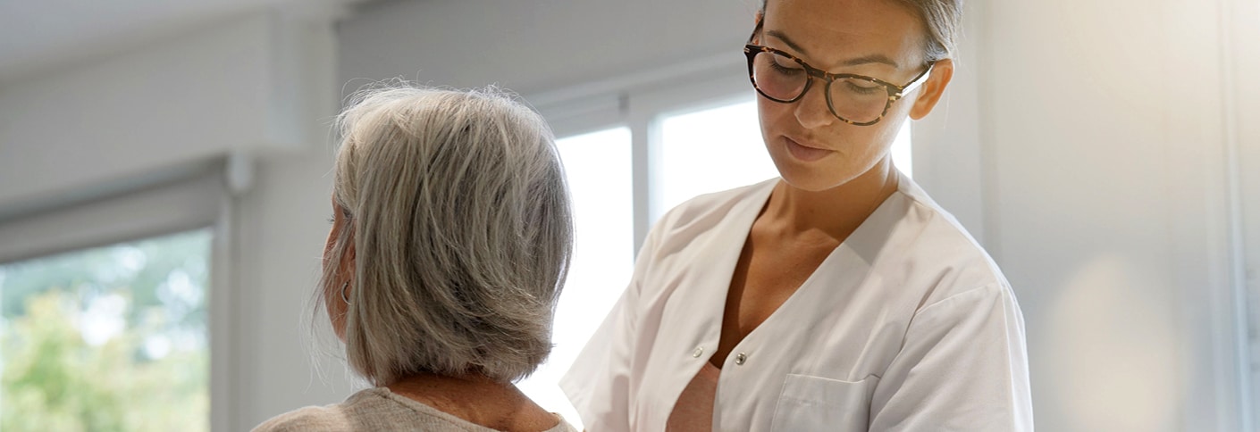 Nurse attending a patient