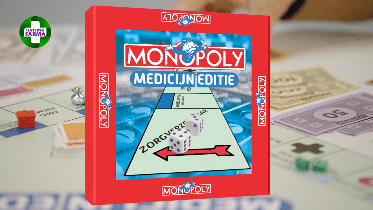 Still van een video over Monopoly, de medicijn-editie.