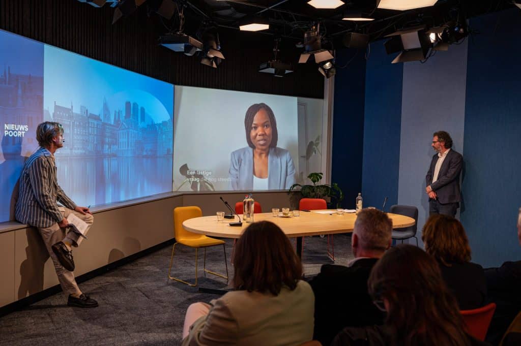 Amanda Banda (Wemos health advocate in oostelijk en zuidelijk Afrika) in haar videoboodschap over de uitdagingen van lage- en middeninkomenslanden bij het financieren van hun zorgsystemen.